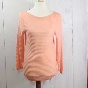 Ann Taylor Loft Peach Longsleeve top